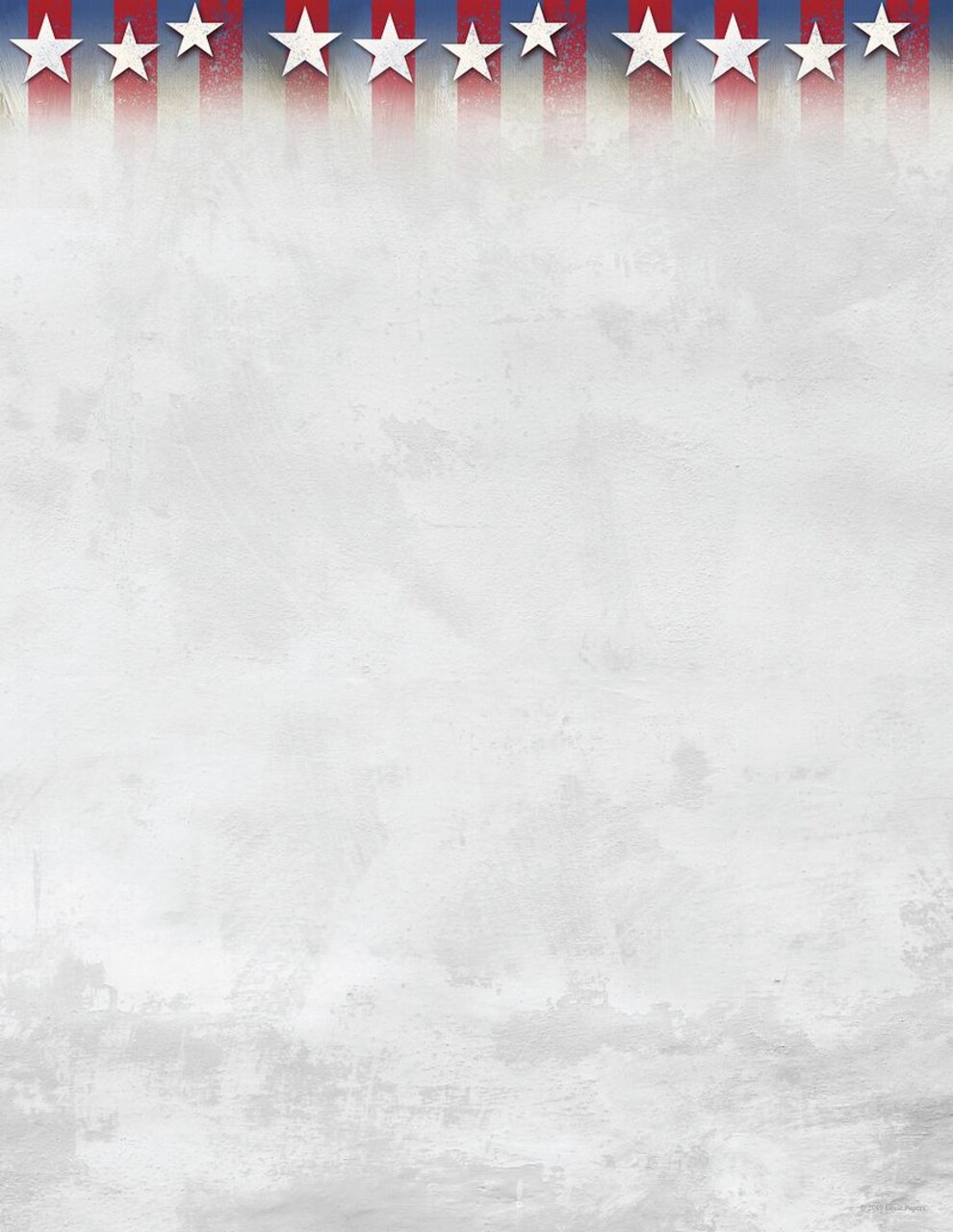 Great Papers! Stars of Honor Patriotic Stationery Letterhead, Invitations and Announcements, Printer Friendly, 8.5"x11", 80 Pack